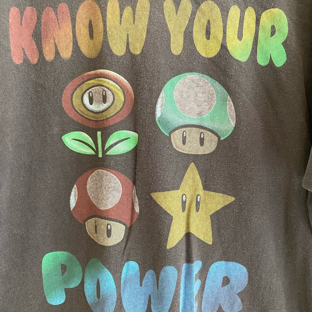 2000s Super Mario Know Your Power tee